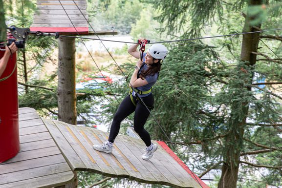 Zip Descent Ropeworks Zip Safari | A thrillingly unique woodland high ropes course | Zip World