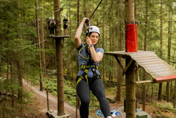 Zip Descent Ropeworks Zip Safari | A thrillingly unique woodland high ropes course | Zip World