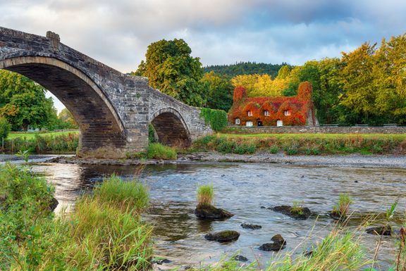Llanrwst bridge in north wales 2024 10 18 05 49 12 utc