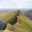 Striding edge mountain peak near a lake with a blu 2025 02 09 02 53 29 utc